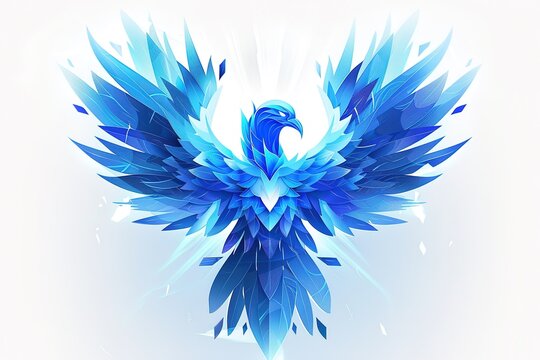 bird illustration phoenix symbol fire design wings nature vector feather eagle abstract flaming tattoo art mythology background