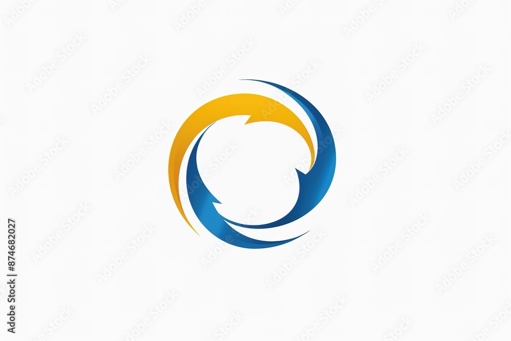 Aufkleber symbol icon design abstract business circle modern technology vector creative company element concep