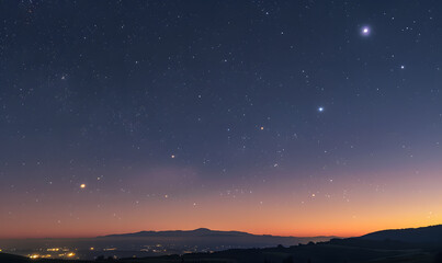 Fototapeta premium the vast sky and beautiful atmosphere