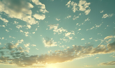 the vast sky and beautiful atmosphere