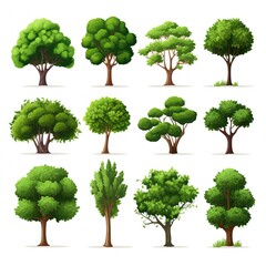 Fototapeta premium set of trees