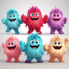 Fototapeta premium funny monsters