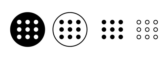 Menu Icon vector isolated on white background. web menu icon