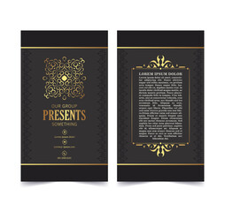 Naklejka premium Luxury ornamental logos and business cards template