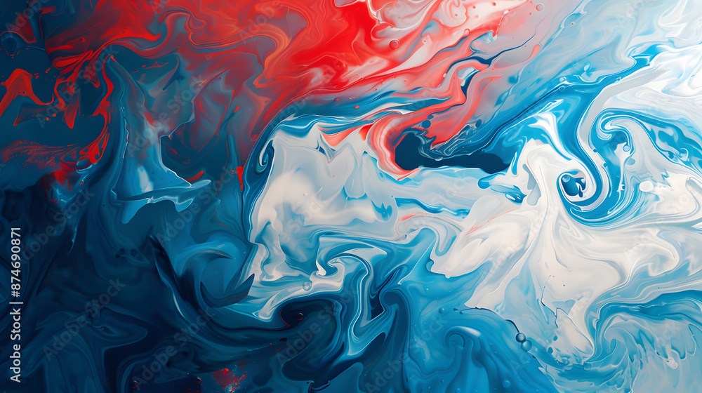 Poster abstract background featuring fluid art with swirling patterns.