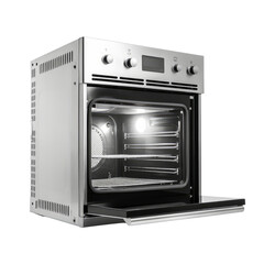 Kitchen stove, oven isolate on transparent png.
