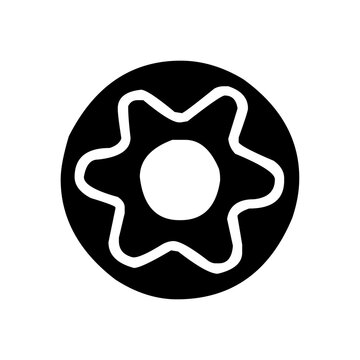recommend clip art: Doughnut icon. Donut silhouette