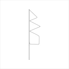 Linear indonesian independence day icon vector illustration