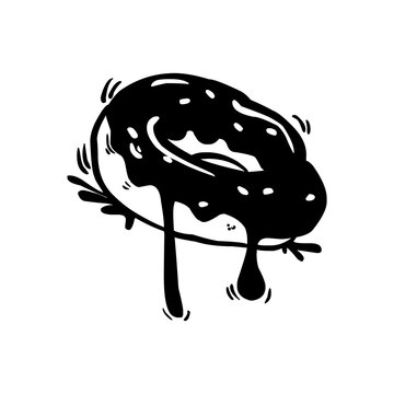 recommend clip art: Doughnut icon. Donut silhouette