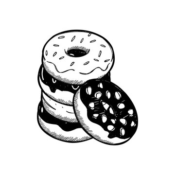 recommend clip art: Doughnut icon. Donut silhouette