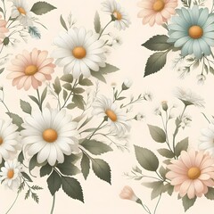 Chamomile pattern design