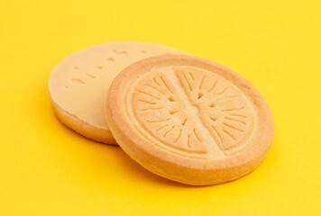 Sweet and Sour Lemon Shaped Shortbread Cookie Biscuits