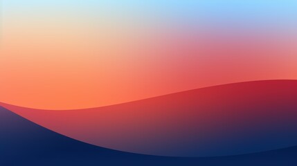 Stunning sunset over rolling hills