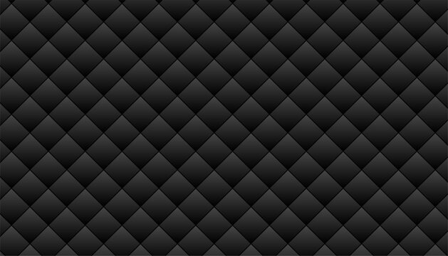 premium dark quilted sofa pattern background in geometric style