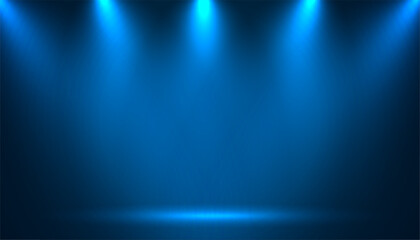 glowing focus light effect on abstract stage background