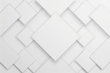 Abstract Geometric White Squares Pattern