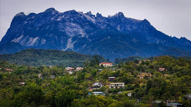 Mount Kinabalu view from Bundu Tuhan Ranau Sabah