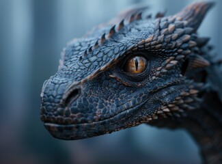 Obraz premium Close-up of a dragon's eye
