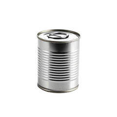 Tin can isolate on transparent png.
