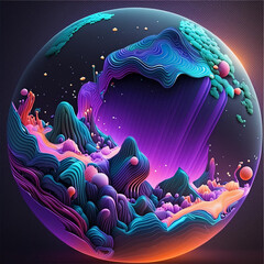 Abstract Globe