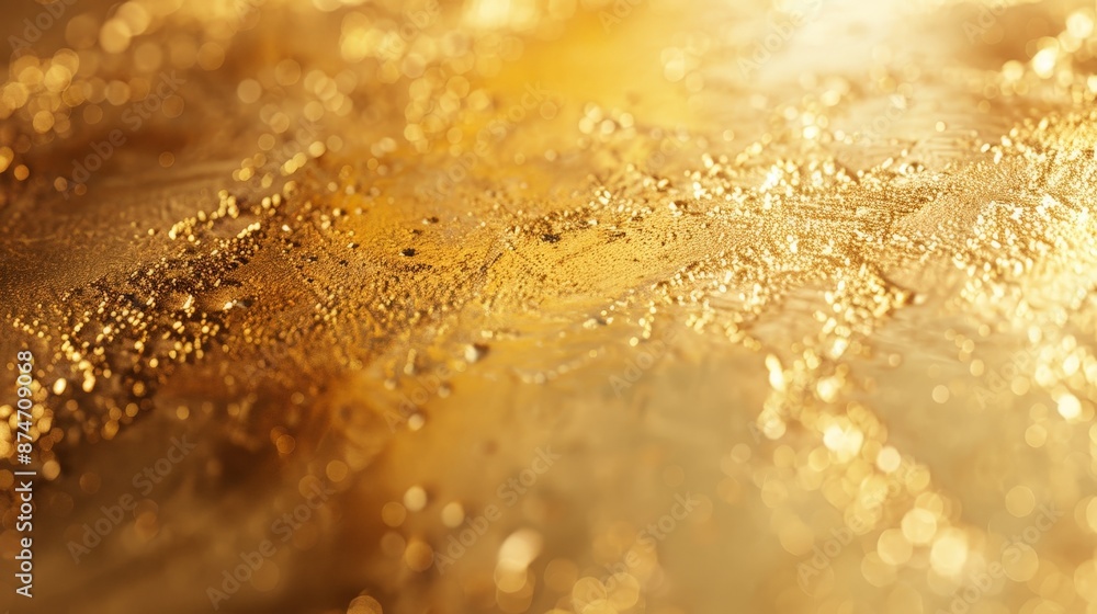 Poster a luxurious gold background with shimmering textures, perfect for adding a touch of opulence and sop