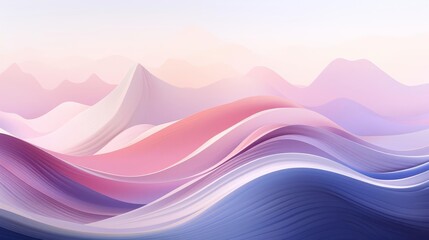 A calming abstract background illustration with soft, flowing gradients from peach to lavender, suggesting a serene sunset
