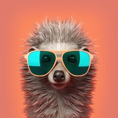 dog with sunglasses