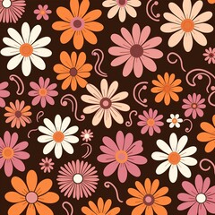 Fototapeta premium seamless floral background