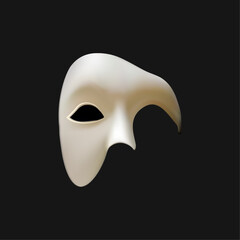 Mask Phantom logo design vector and icon illustration inspiration with dark background