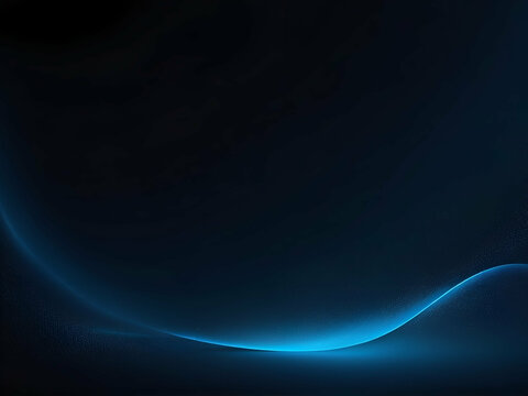 Abstract Blue gradient background grainy glowing blue light on dark background noise texture effect banner design