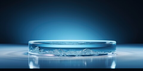 Abstract Blue Water Platform