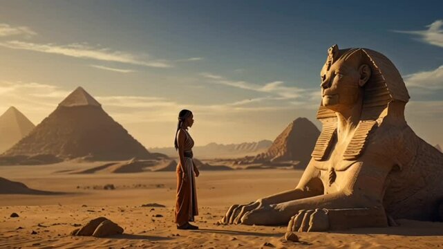 the sphinx and the pyramids