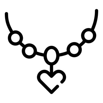 recommend clip art: necklace Line Icon