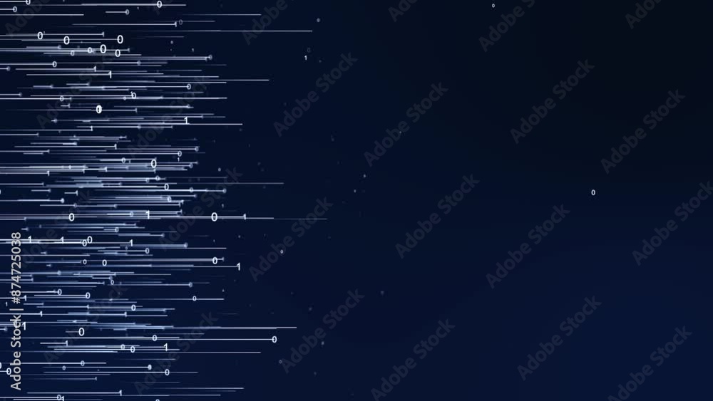 Aufkleber cyberspace digital elements sci-fi tunnel lines nodes technology artificial intelligence background.