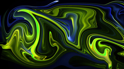 4K Abstract background of green slime. Mucus, radioactive, spooky ooze, and sticky liquid snots.