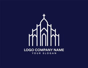 Luxury Modern Minimal Church Logo