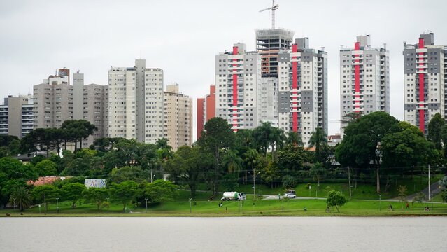 Parque Barigui, Curitiba, estado do Paran&aacute;, Brasil