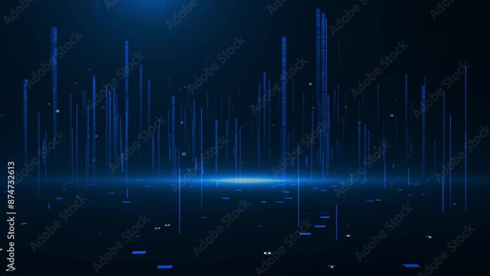 Poster digital technology business corporate particles clean presentation broadcast background event game t