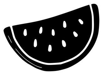 watermelon illustration food silhouette slice logo fruit icon juicy outline green sweet ripe healthy melon summer nature seed diet shape dessert cut water for vector graphic background