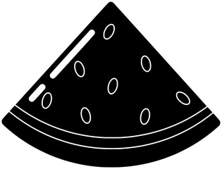 watermelon illustration food silhouette slice logo fruit icon juicy outline green sweet ripe healthy melon summer nature seed diet shape dessert cut water for vector graphic background