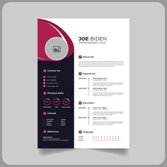 Creative CV Resume Template 2024 