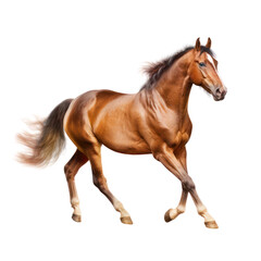 Obraz premium Brawn horse isolate on transparent png. 