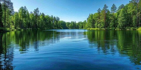 Pristine Mountain Lakes with Crystal Clear Waters and Majestic Surroundings