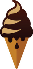 Chocolate cake vector illustration