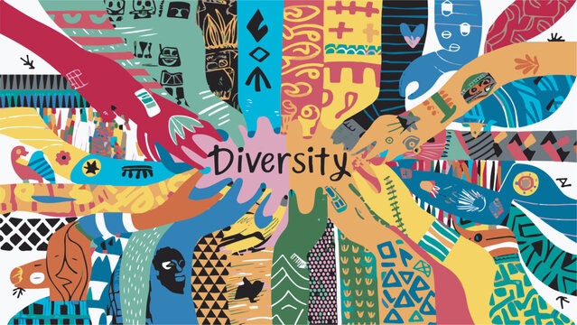 Diversity Illustration Vector Art, Abstract Vector