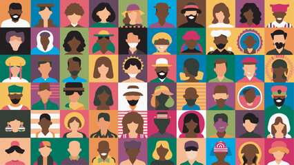 Diversity Illustration Vector Art, Abstract Vector