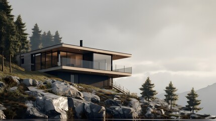 Modern House on Rocky Hill