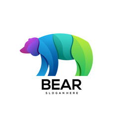A colorful bear logo with the word bear written below it
