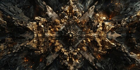 Ornate Baroque Barocco Marble Ceiling Design with Intricate Non-Linear Accents Depicting Classic Elegance and Architectural Beauty