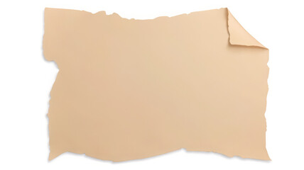 Torn Paper Mockup isolated transparent background